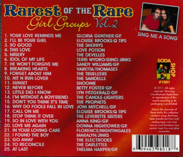 RAREST OF THE RARE GIRL GROUPS - VOL 2 CD BRAND NEW - Image 3