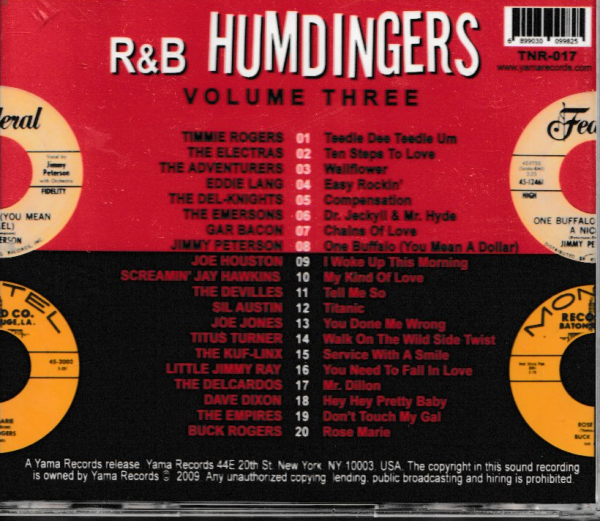 R&B HUMDINGERS - VOL 3 CD - BRAND NEW - Image 3