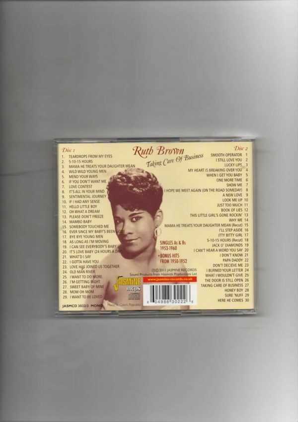 RUTH BROWN - TAKING CARE OF BUSINESS - CD    BRAND NEW - Image 3
