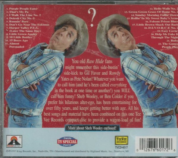 SHEB WOOLEY (BEN COLDER) CD - 22 Greatest Hits   Brand New  22 Tracks - Image 3
