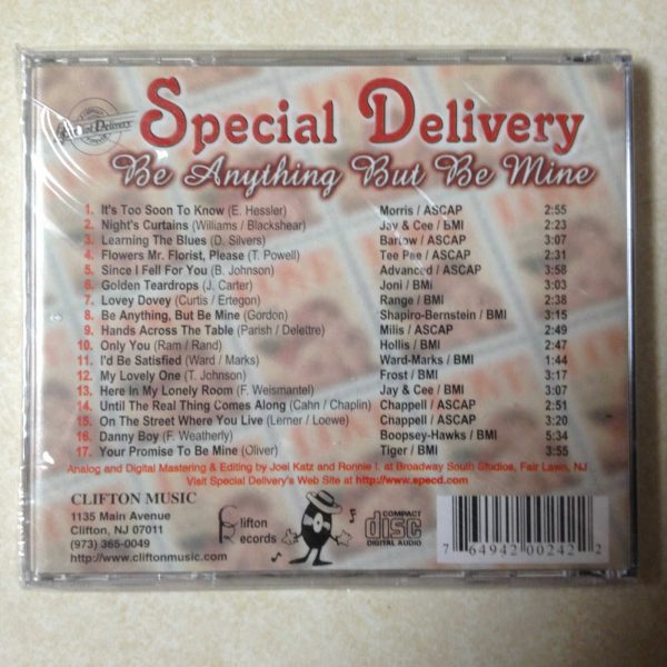 SPECIAL DELIVERY - BE ANYTHING BUT BE MINE BRAND NEW CD - Image 3