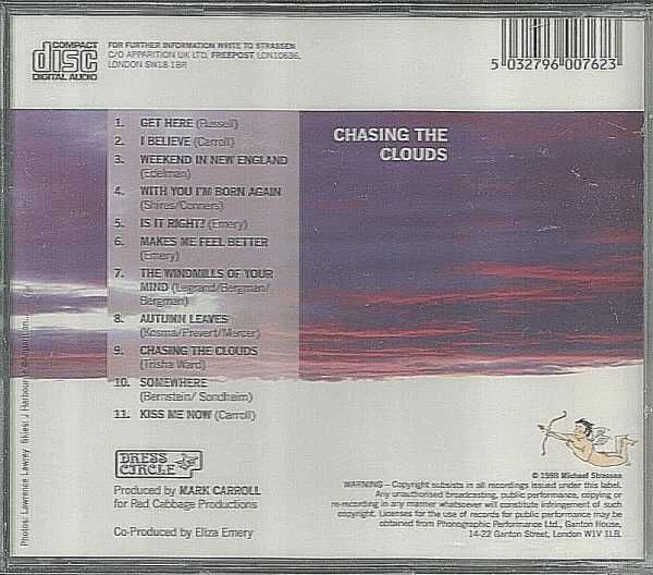 STRASSEN - CD - Chasing The Clouds - BRAND NEW - Image 3