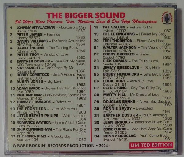 THE BIGGER SOUND – VOL 2   CD     BRAND NEW - Image 3