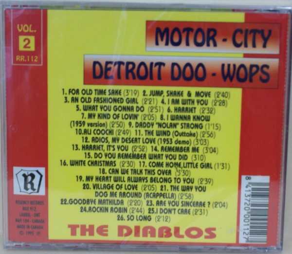 THE DIABLOS - MOTOR CITY DOO WOPS - VOL 2 - CD - BRAND NEW - Image 3