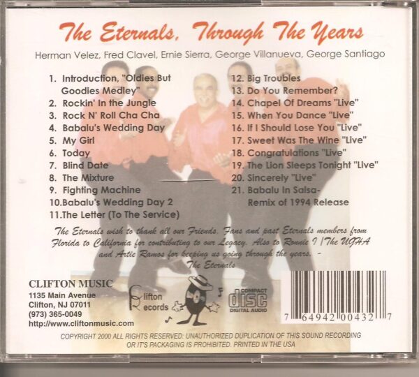 THE ETERNALS - CD - Through The Years - BRAND NEW - Image 3