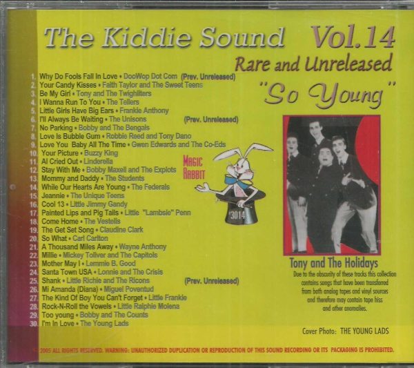 THE KIDDIE SOUND - So Young  - Vol. 14 - 30 Tracks - Brand NEW - CD - Image 3