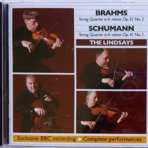 THE LINDSAYS - CD - BRAHMS/SCHUMANN String Quartets - BRAND NEW