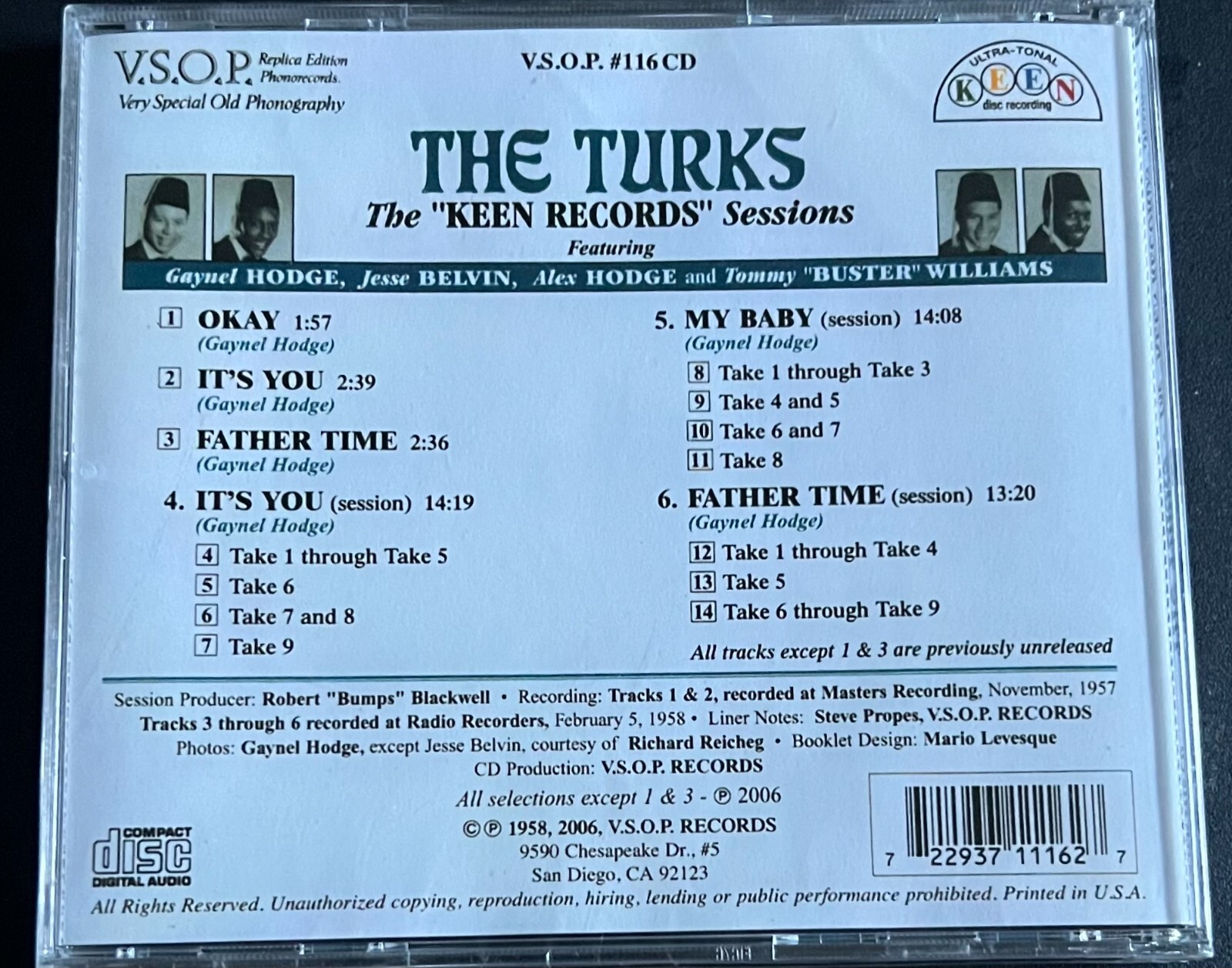 THE TURKS - THE KEEN RECORDS SESSIONS - CD BRAND NEW - Image 3