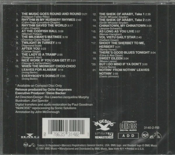 TOMMY DORSEY and HIS CLAMBAKE SEVEN CD - Round and Round - BRAND NEW - Image 3