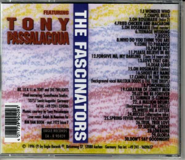 The Fascinators - Featuring Tony Passalacqua - CD   BRAND NEW - Image 3