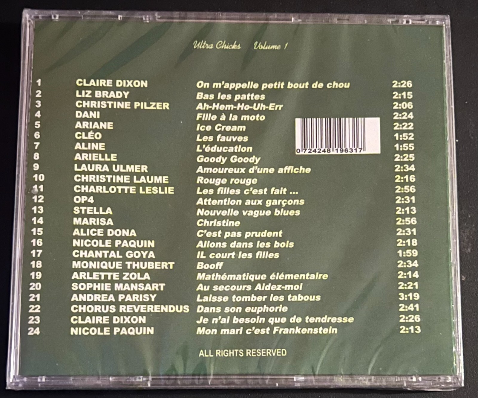 ULTRA CHICKS - FILLES IN THE GARAGE VOL 1 - CD BRAND NEW - Image 3