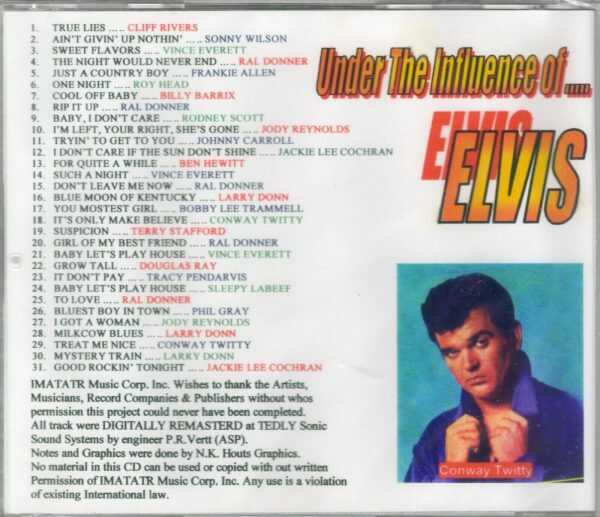 Under The Influence Of Elvis - CD - Brand New - Image 3