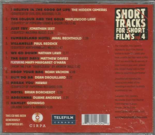 WORLDWIDE SHORT FILM FESTIVAL-CD-Short Tracks For Short Films-Vol 4 - BRAND NEW - Image 3