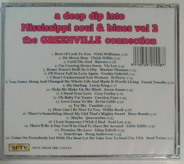 A DEEP DIP INTO MISSISSIPPI SOUL & BLUES - VOL 2 GREENVILLE   CD     BRAND NEW - Image 3