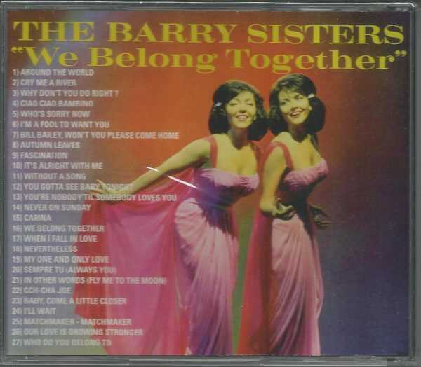 BARRY SISTERS - Side By Side - We Belong Together - CD - LIKE NEW CONDITION - Image 3