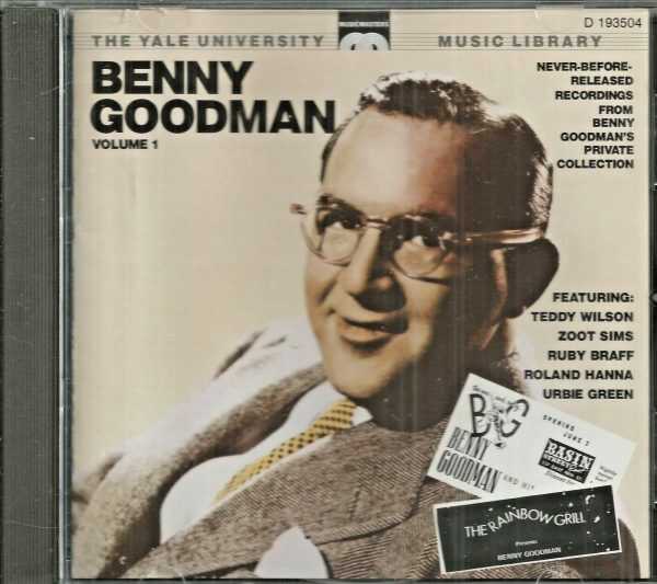 BENNY GOODMAN - CD -The Yale Archives - Volume 1 - LIKE NEW