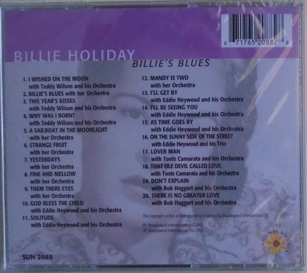 BILLIE HOLIDAY - CD - Billie's Blues - BRAND NEW - Image 3