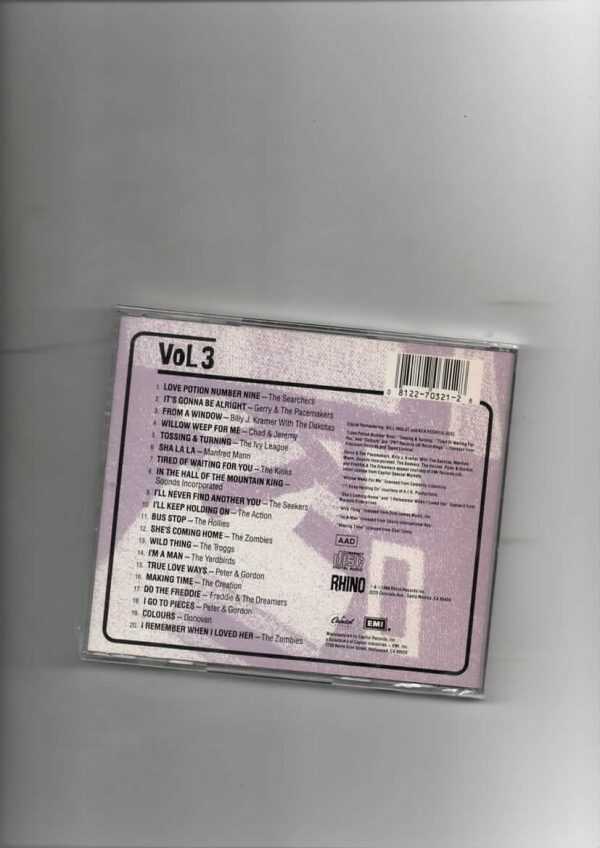 BRITISH INVASION HISTORY OF BRITISH ROCK VOL 3-BRAND NEW CD - Image 3