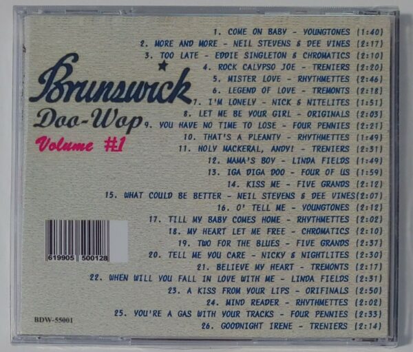 BRUNSWICK DOO WOP - VOL 1   CD  BRAND NEW - Image 3