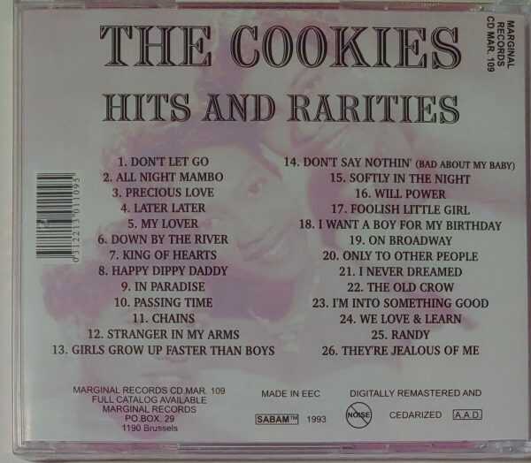 COOKIES - HITS AND RARITIES   CD     BRAND NEW - Image 3