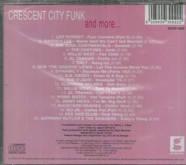 Cresent City Funk - Super Funk From New Orleans - CD - Brand New! - Image 3
