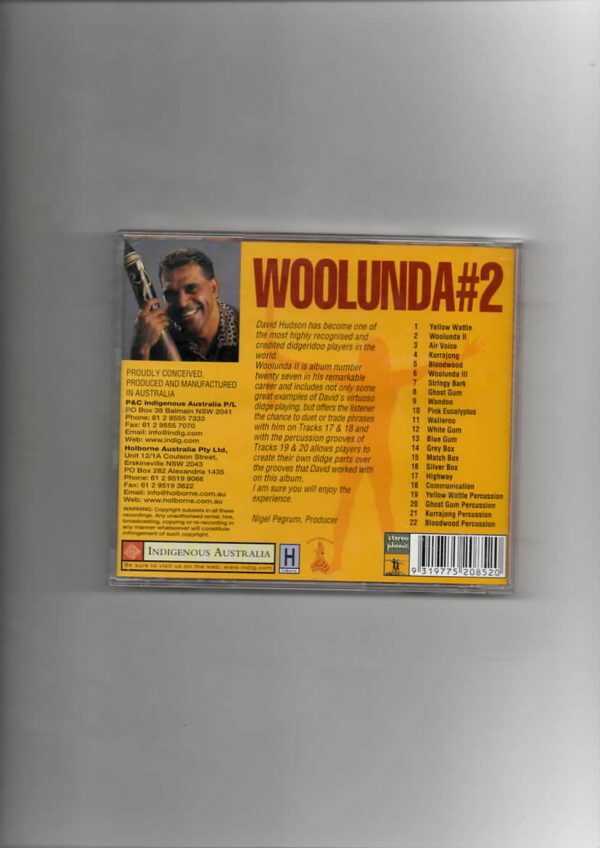 DAVID HUDSON- WOOLUNDA #2-CD - Image 3