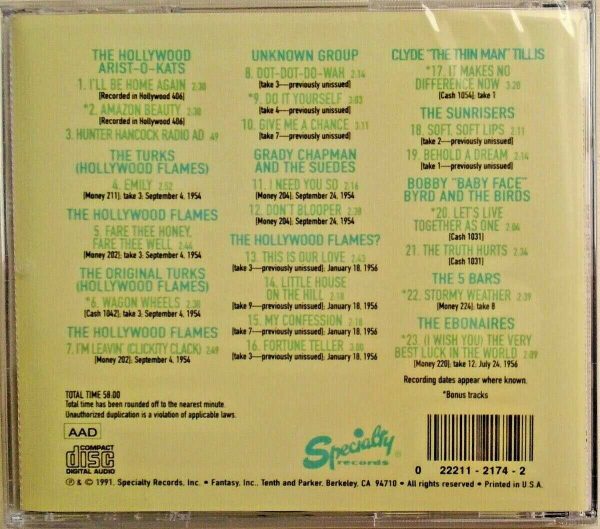 DOO WOP - CD - From Dolphin's Of Hollywood - Vol. 2 -BRAND NEW - Image 3