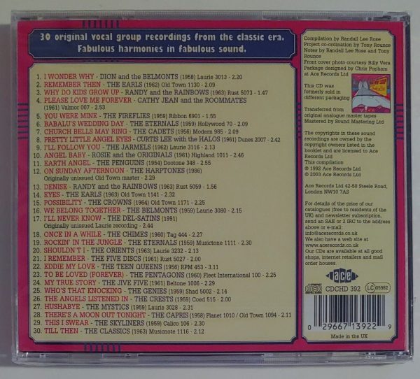 DOO WOP SHOP - 30 VOCAL GROUP CLASSICS   CD BRAND NEW - Image 3
