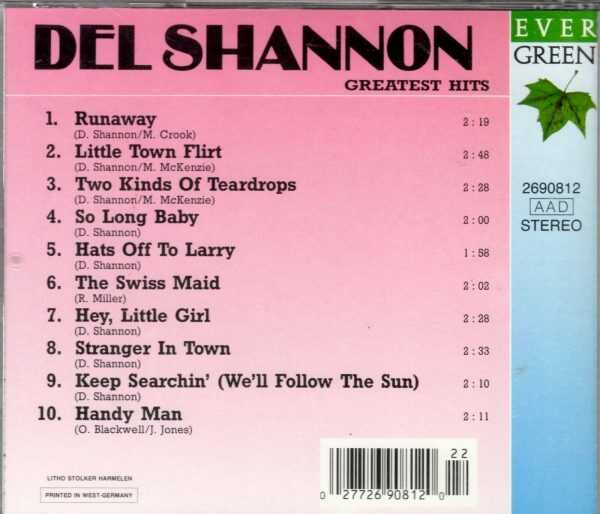 Del Shannon - Greatest Hits - CD - Image 3