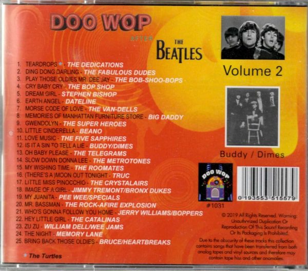 Doo Wop  After The Beatles Vol 2 - CD - Brand New - Image 3