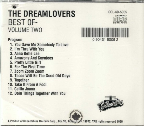 Dreamlovers - The Best Of Dreamlovers Vol 2 - CD - Brand New - Image 3