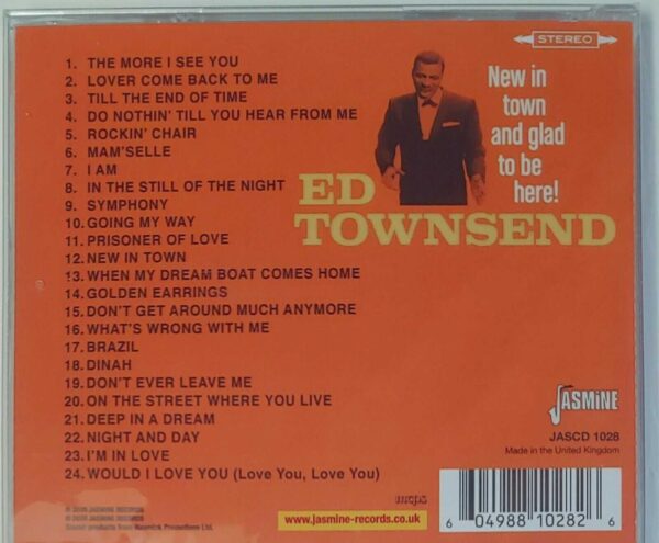 ED TOWNSEND - NEW IN TOWN AND GLAD TO BE HERE   CD     BRAND NEW - Image 3