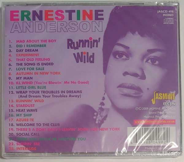 ERNESTINE ANDERSON - RUNNIN WILD   CD     BRAND NEW - Image 3