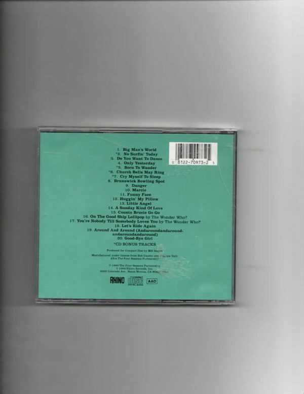 FOUR SEASONS - FRANKIE VALLI & - RARITIES - 1-CD - Image 3