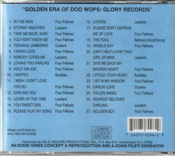Golden Era Of Doo Wops - Glory Records - CD - Image 3