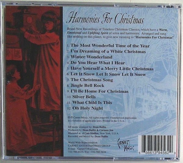 HARMONIES FOR CHRISTMAS - CD - In Harmony - Brand New - Image 3