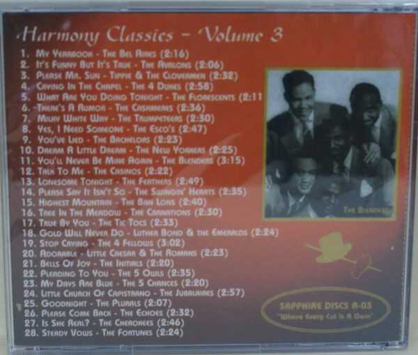HARMONY CLASSICS VOLUME 3 - 28 KILLER DOO WOP BALLADS - CD - BRAND NEW - Image 3