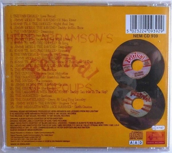 HERB ABRAMSON - CD - Festival Of Groups -  New York Doo-Wop - BRAND NEW - Image 3