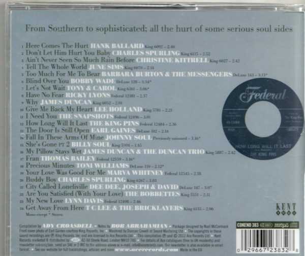Here Comes the Hurt - Soul Ballads - CD - Brand New - Image 3