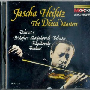 JASCHA HEIFFETZ - THE DECCA MASTERS - VOL 1 - CD - LIKE NEW