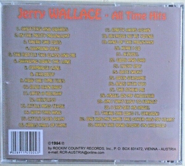 JERRY WALLACE - CD - All Time Hits - BRAND NEW - Image 3