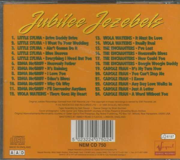 JUBILEE JEZEBELS -  Various Artists - LIKE NEW  - CD - Image 3