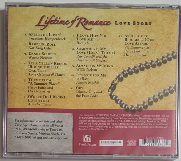 LIFETIME OF ROMANCE - LOVE STORY  CD BRAND NEW - Image 3