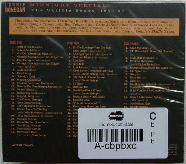 LONNIE DONEGAN - CD - Midnight Special - Skiffle Years 1953-57 - BRAND NEW - Image 3
