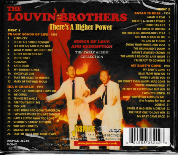 LOUVIN BROTHERS CD THERE'S A HIGHER POWER - BRAND NEW - Image 3