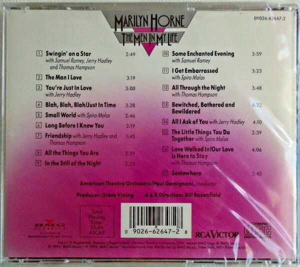 MARILYN HORNE - CD - The Men In My Life - BRAND NEW - Image 3