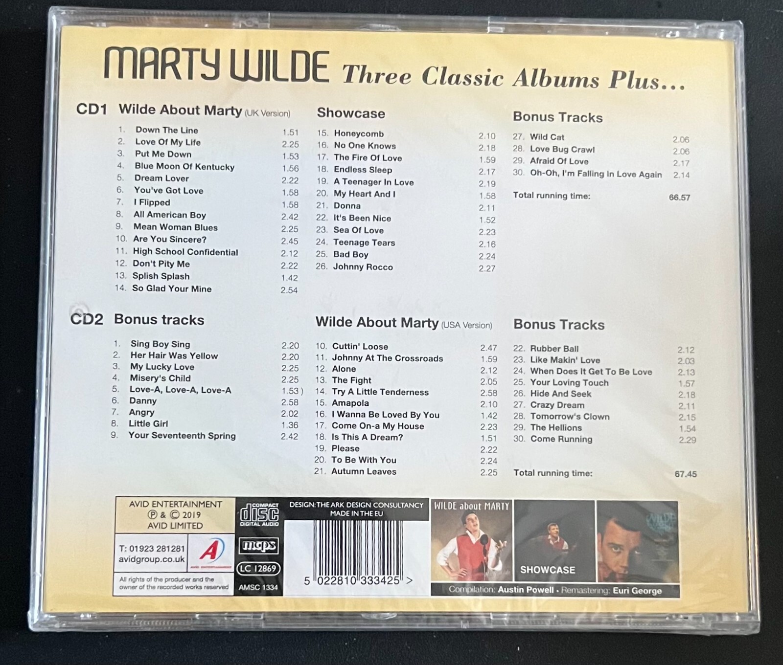 MARTY WILDE - 3 CLASSIC ALBUMS PLUS - CD BRAND NEW - Image 3