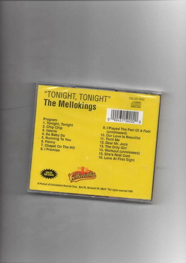 MELLO-KINGS - TONIGHT-TONIGHT-BRAND NEW CD - Image 3