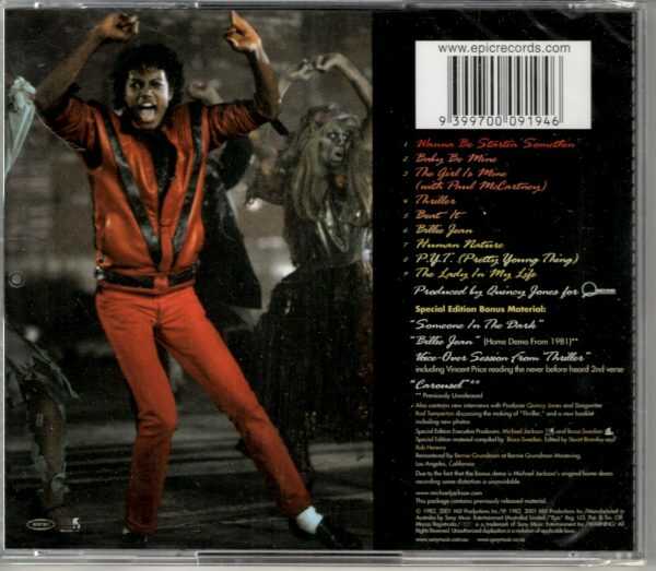 Michael Jackson -Thriller - Special Edition - CD - Brand New - Image 3