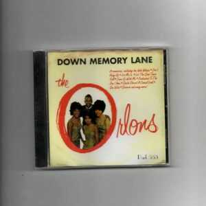 ORLONS - DOWN MEMORY LANE - CD   BRAND NEW